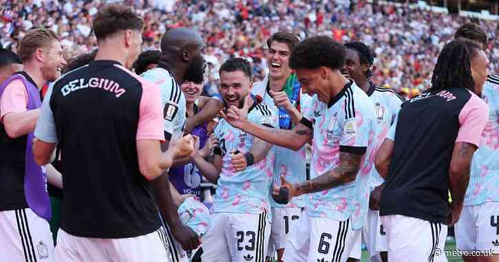 Belgium players troll Donald Trump with his dance after thrashing USA