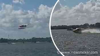 Acht mensen gered uit watervliegtuig na harde landing