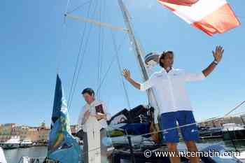 Baptisé à Saint-Tropez, ce voilier participera à la prochaine Route du Rhum, entre Saint-Malo et La Guadeloupe