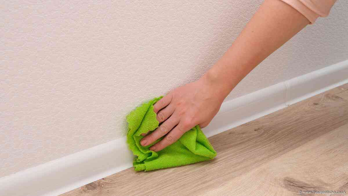 I keep my skirting boards dust-free with cheap cupboard staple from Home Bargains