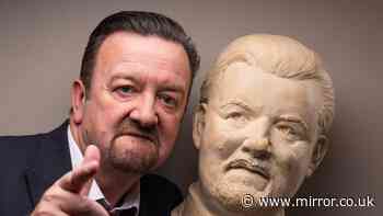 David Brent sculpture unveiled at Slough hotel as The Office UK marks 25 years