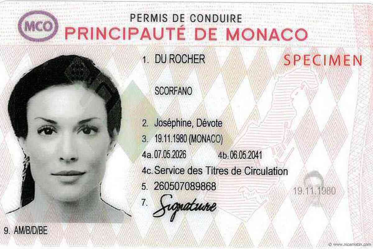 Voici le nouveau format du permis de conduire monégasque
