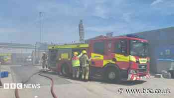 Recycling centre fire accidental, fire service says