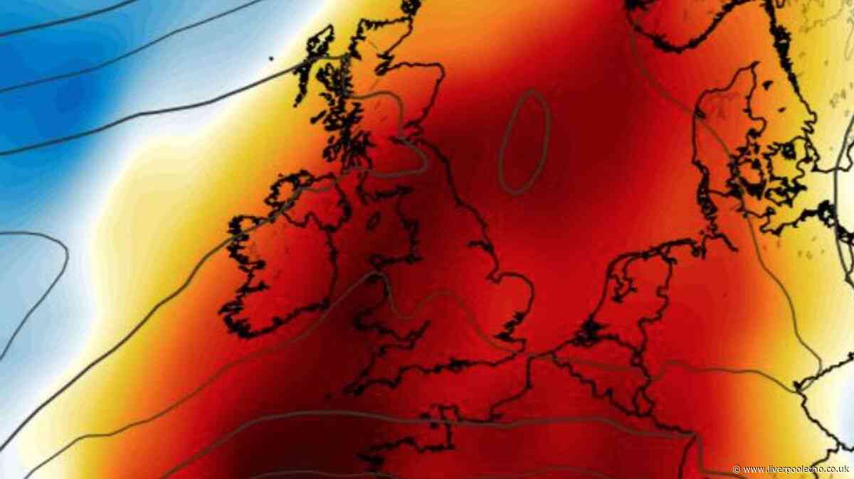 UK weather maps show when Liverpool will reach 30C this week