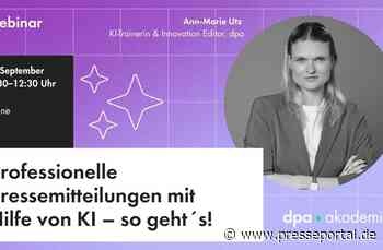Pressemitteilungen schreiben mit KI I dpa-Akademie