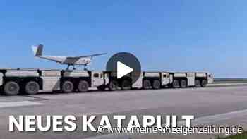 China zeigt mobiles Magnet-Katapult: Drei Lkw bilden rollende Startbahn