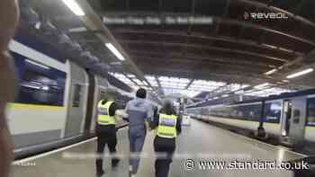Moment drill rapper arrested on Eurostar as he tries to skip country after murdering rival
