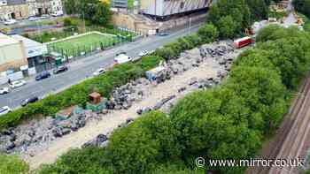 Huge 7,500-tonne illegal rubbish dump found next to ex-Premier League ground after locals' sniff foul stench