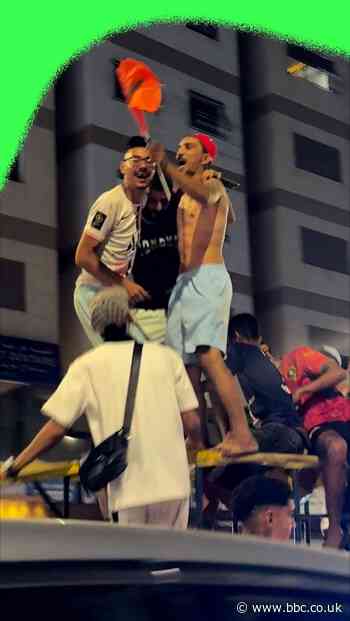 Celebrations in Morocco after beating Canada