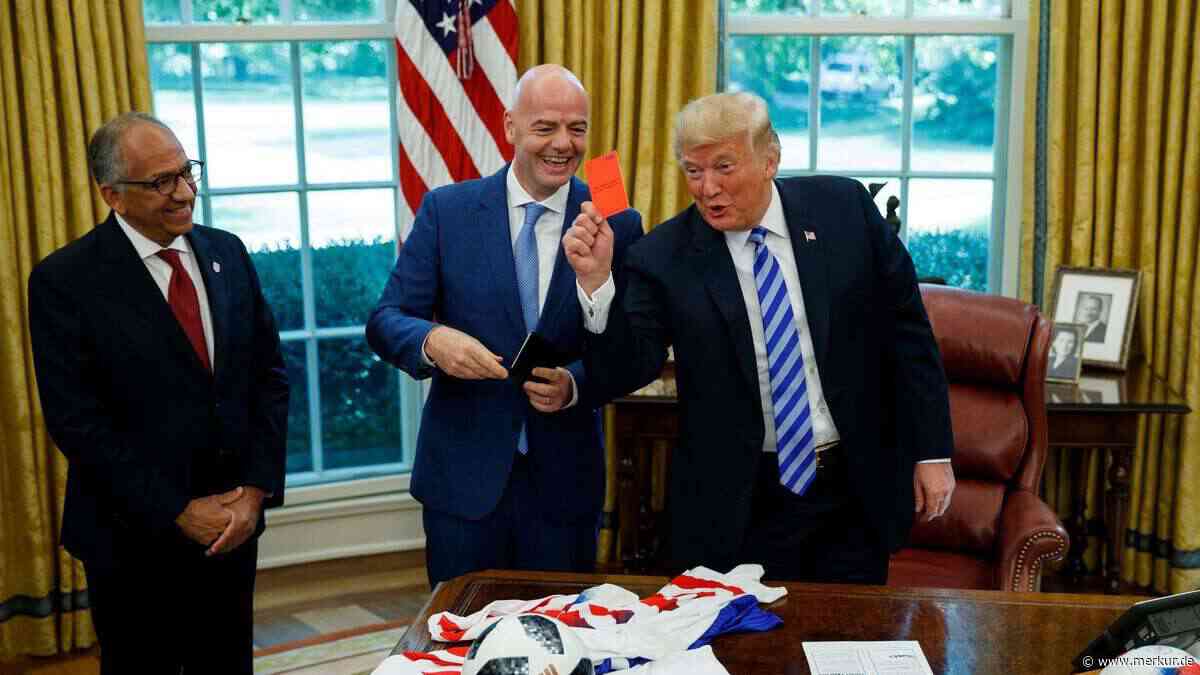 Trump, Infantino und die Roten Karten: Acht Jahre alte Szene plötzlich wieder brandaktuell