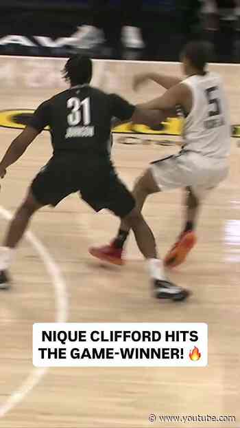 Nique Clifford hits a SWEET game-winner for the Sacramento Kings 🚨🌟
