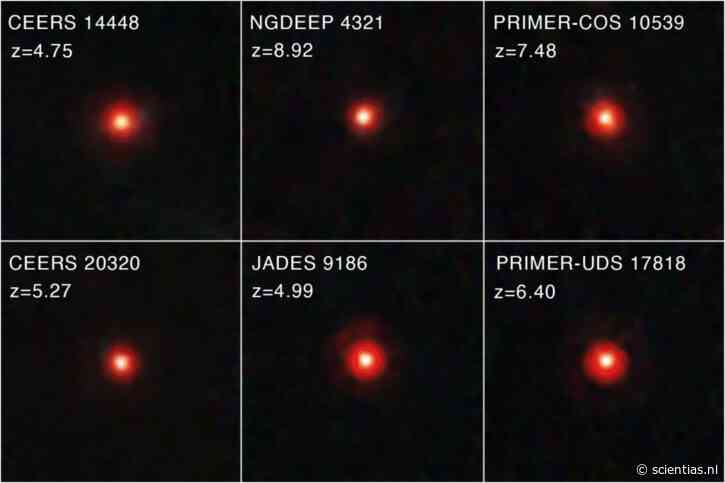 Astronomen vinden waarschijnlijke voorloper van raadselachtige Little Red Dots