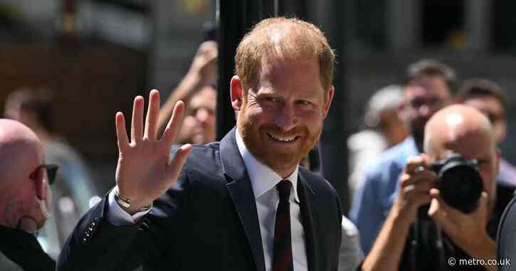 Prince Harry flashes huge grin at London event after Buckingham Palace debacle