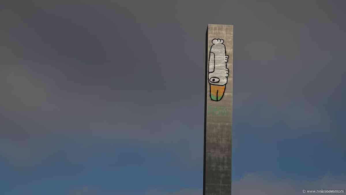 Australische graffitiartiest spuit vogel op hoge brug: 'Stuur me wat eten'