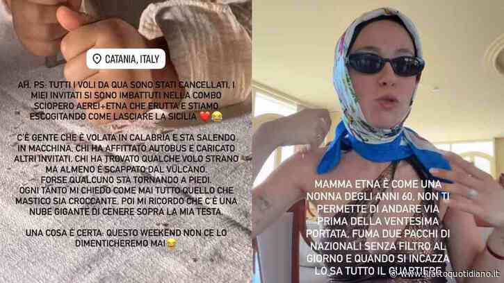 “Io e gli invitati siamo bloccati in Sicilia dopo il matrimonio. C’è chi è volato in Calabria e sta salendo in macchina, chi ha affittato un autobus… Io credo che mi fermerò qui”: Aurora Ramazzotti e la disavventura dopo le nozze