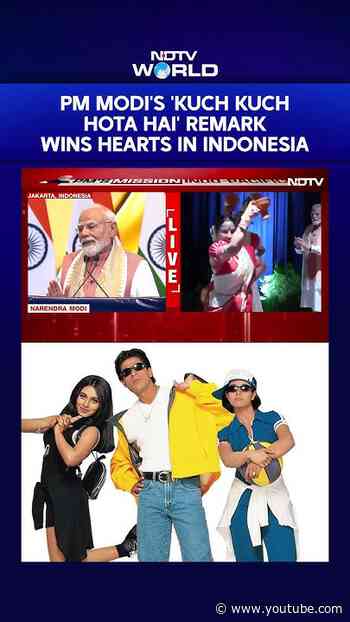 PM Modi In Indonesia | PM Modi's Kuch Kuch Hota Hai Remark Wins Hearts in Indonesia