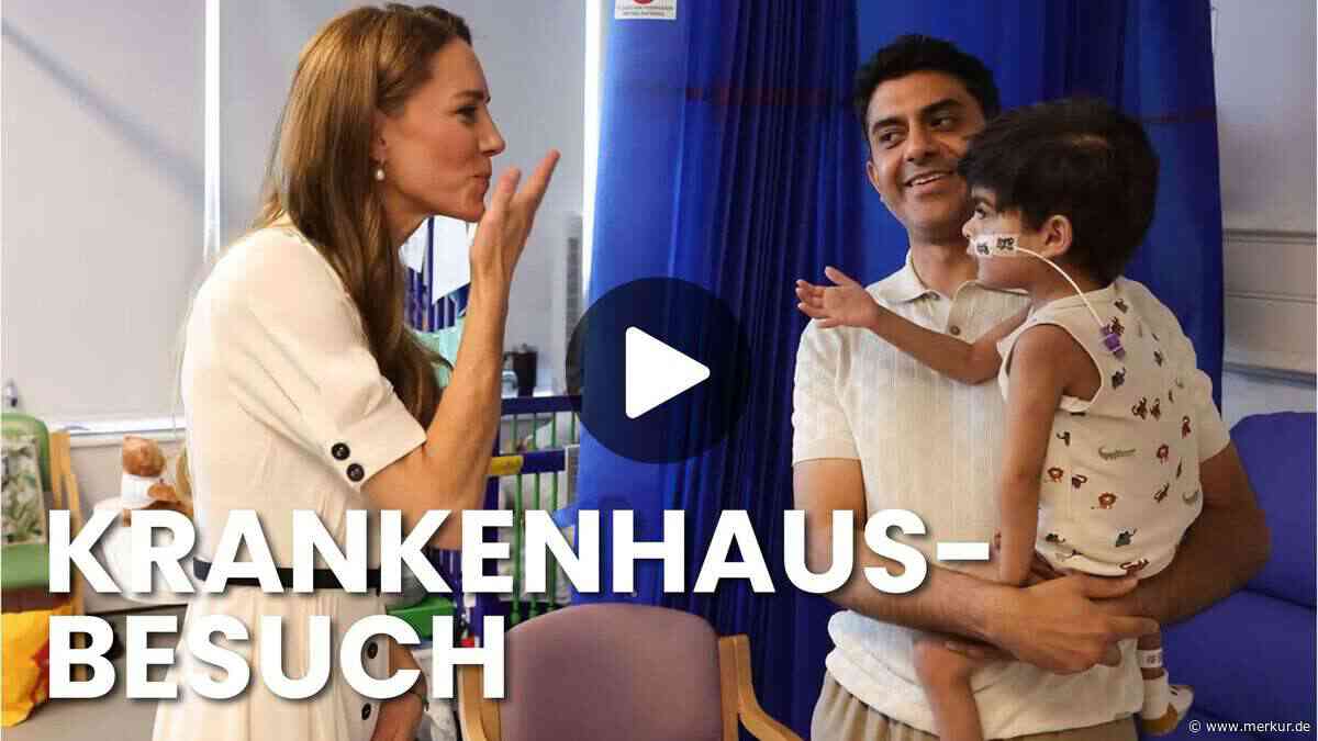 Kate besucht Kinder im Krankenhaus: bewegende Momente im Video