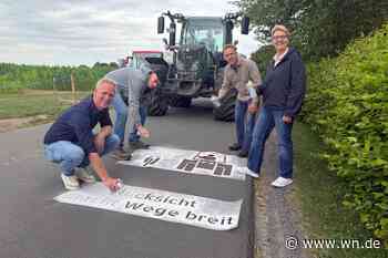Landwirte werben: Mehr Rücksicht auf schmalen Wegen