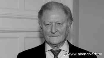 Ex-Innensenator Alfons Pawelczyk im Alter von 93 Jahren gestorben