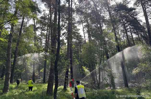FW Rösrath: Abschlussmeldung zum Waldbrand in der Wahner Heide - Einsatz nach vielen Stunden beendet