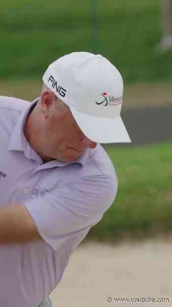 Padraig Harrington and Stewart Cink will again share the final group of the U.S. Senior Open.