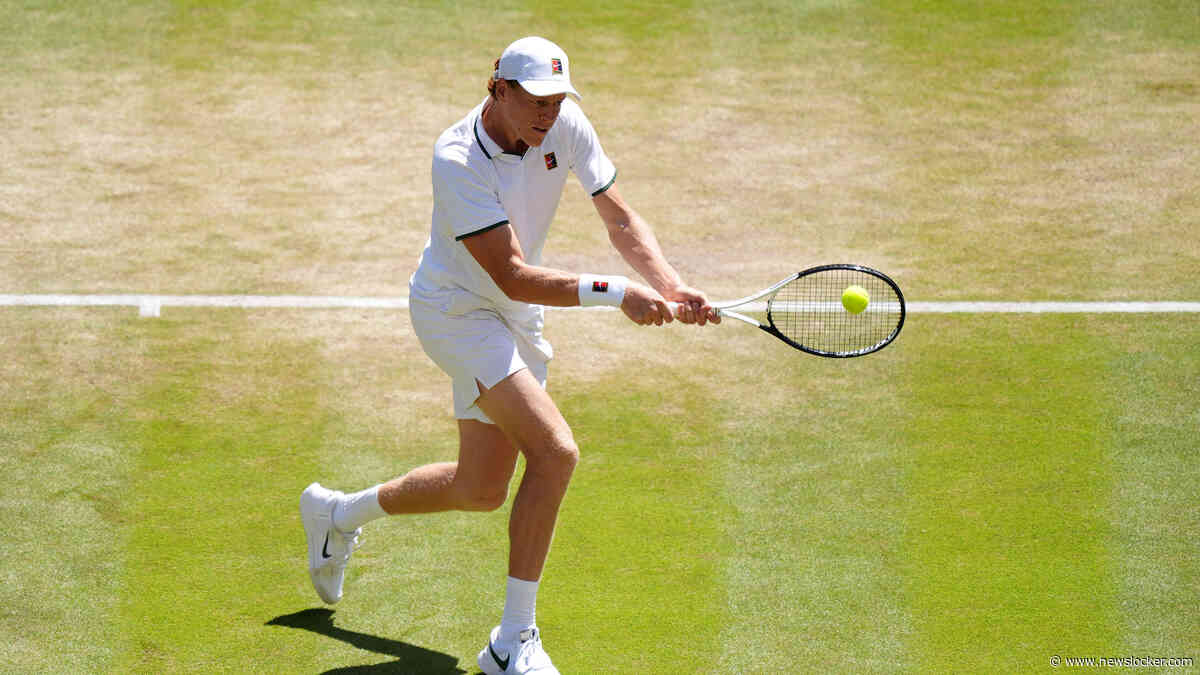 Jannik Sinner is hitte in Londen de baas en bereikt in drie sets halve finale op Wimbledon