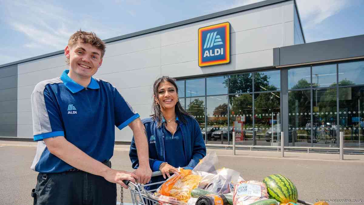 Aldi shoppers in Wales can walk out of stores with a trolley full of food for free