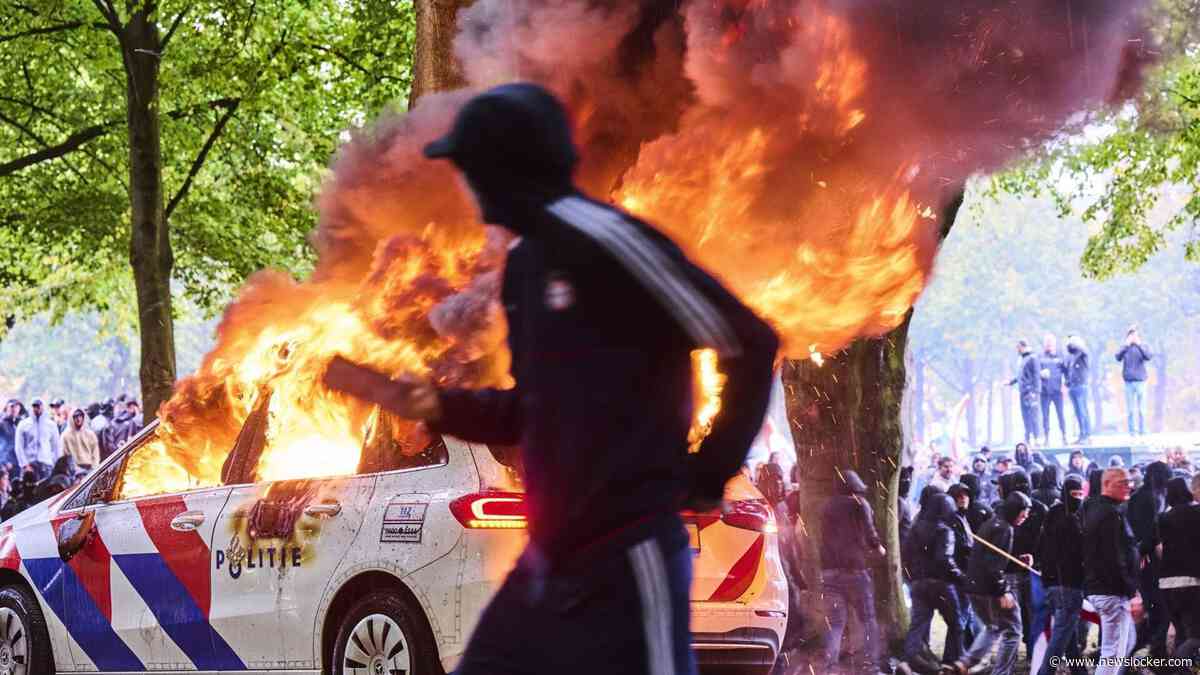 Frustratie om Els Rechts-hooligans die wegkomen met ’veldslag tegen politie’: OM vindt geen bewijs voor afgesproken geweld