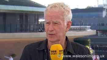 John McEnroe wears all-black on BBC's Wimbledon coverage as pundit admits he's 'mourning'