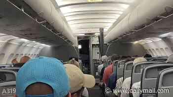 Hellish nightmare for hundreds of American Airlines passengers forced to sit on sweltering runway 3 hours AFTER their flights landed