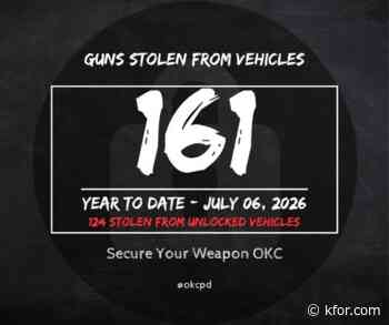 'UNLOCKED': OKCPD unveils year-to-date statistics on guns stolen