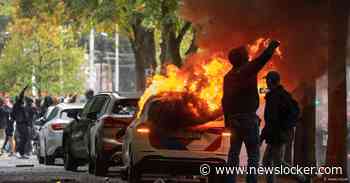 Man (25) krijgt vier maanden cel voor omgooien brandende container bij D66-kantoor tijdens extreemrechts protest
