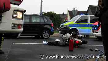 Motorradfahrer verletzt sich bei Unfall mit Pkw in Wolfenbüttel