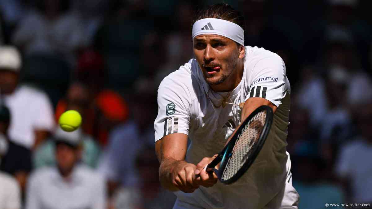 Alexander Zverev voor het eerst kwartfinalist op Wimbledon