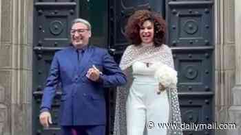 Nineties DJ Mousse T, 59, ties the knot with TV host Khadra Sufi, 46, in stunning ceremony