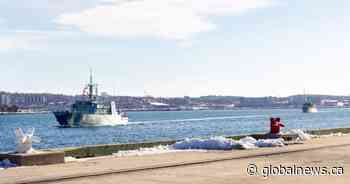 Two Canadian warships depart Halifax for NATO mine-hunting mission in European waters