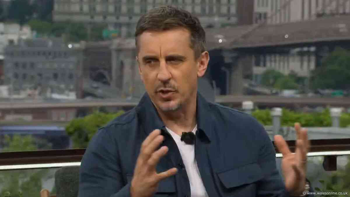 Gary Neville leaves ITV pundits in hysterics with Donald Trump claim after Lionel Messi incident