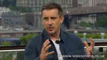 Gary Neville leaves ITV pundits in hysterics with Donald Trump claim after Lionel Messi incident
