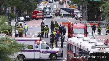 School evacuated after bricks from 'unstable' high-rise tumble onto street below