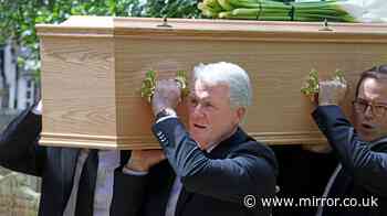 Mark Hughes carries coffin at son's funeral as Sir Alex Ferguson and other football legends pay tribute