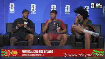 Portugal star Ruben Dias taken to task in the World Cup's most awkward interview by ex-team-mate Ricardo Quaresma over limp exit: 'I think you could have given MUCH more'