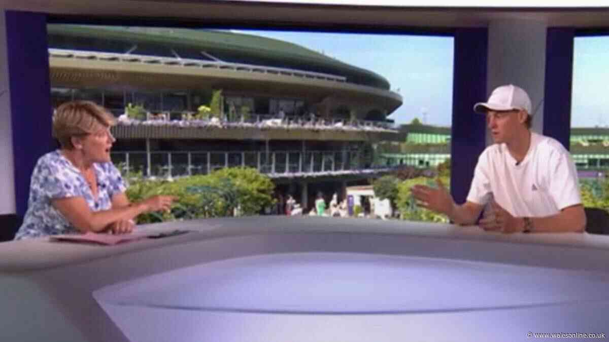 Clare Balding told off by Jannik Sinner live on BBC - 'don't talk about that'