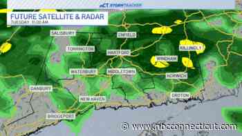 Periods of showers Tuesday with chilly temperatures in the 60s