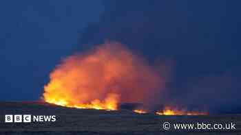 Fire in military training zone spreads to farmland