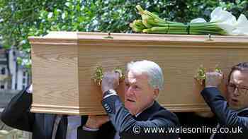 Mark Hughes carries son's coffin and says final goodbye with heartbreaking words