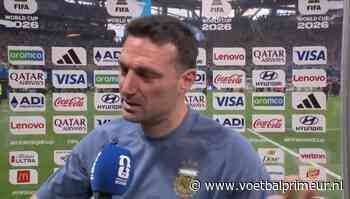 Argentijnse bondscoach Scaloni kapt live-interview al na tien seconden af