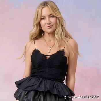 Kate Hudson Rocks Black Bikini on Family Vacation in Greece
