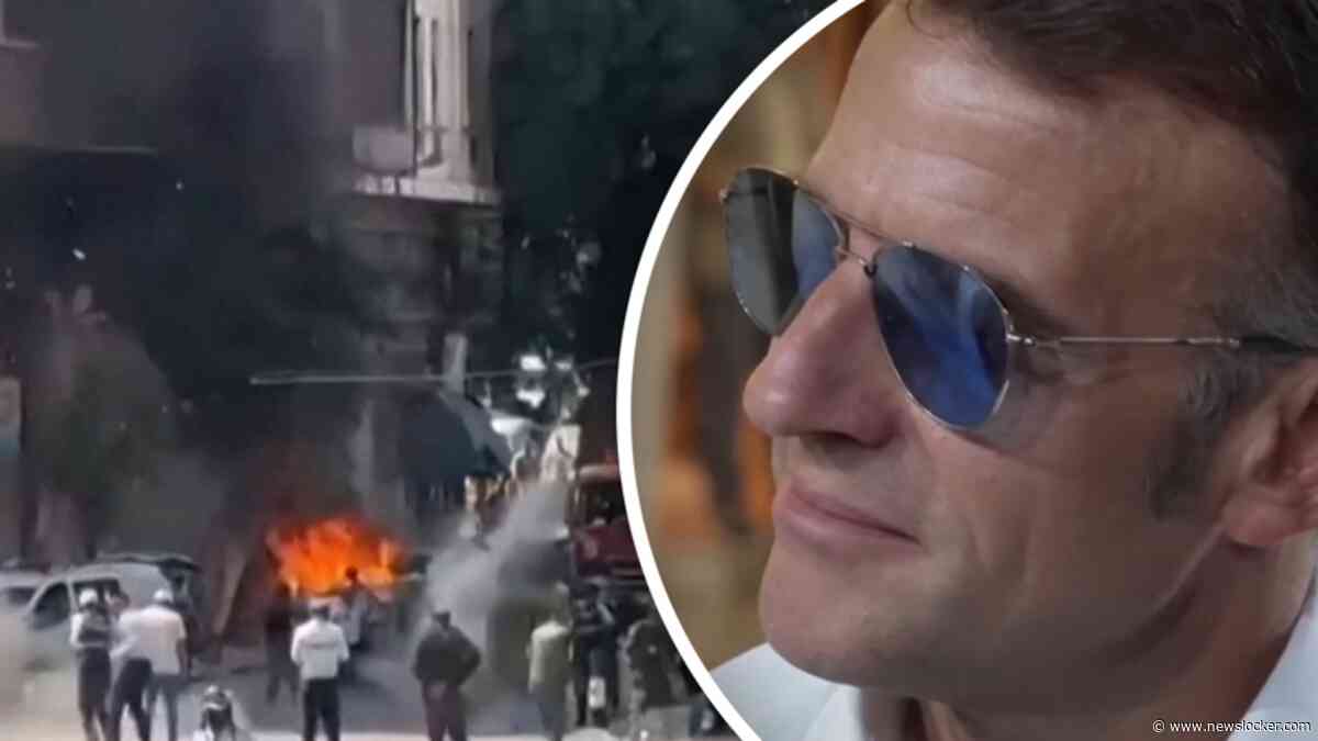 Explosies tijdens bezoek Macron aan Syrië