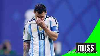 Messi denied from penalty spot by 'brilliant' Shobeir save
