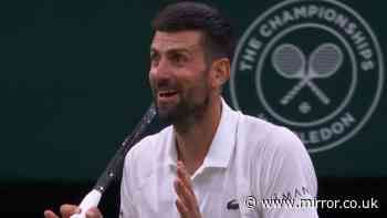Novak Djokovic fumes at 'embarrassing' umpire as Wimbledon crowd turn on star